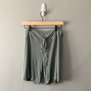 aerie thigh bike shorts with tie